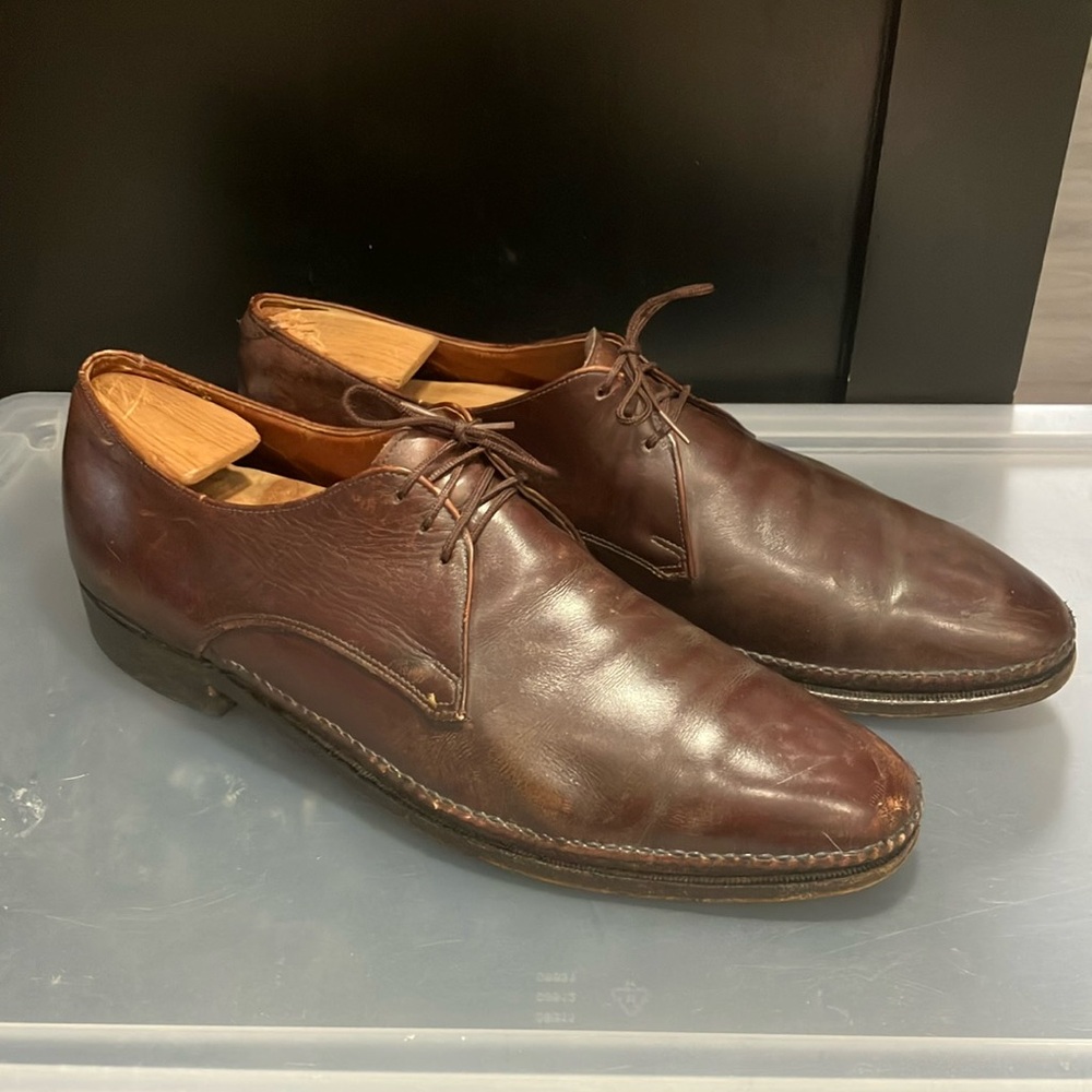 Dack’s Men's Brown Leather Dress Shoes